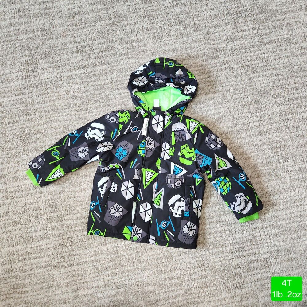 NWT Disney Star Wars Darth Vader Stormtrooper Heavyweight Hooded Jacket Size 4T